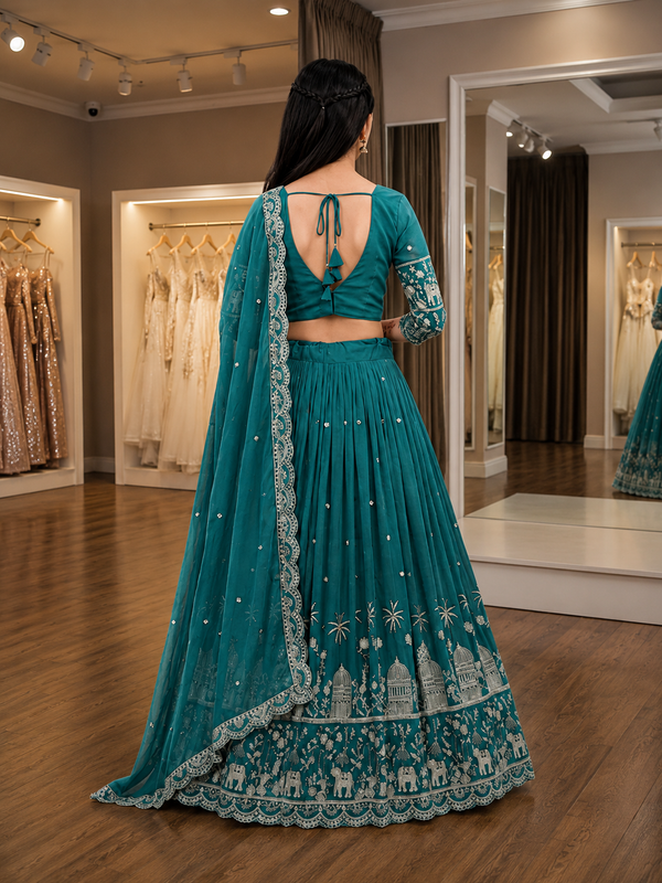 Girls Lehenga Choli Ethnic Wear Embellished Lehenga