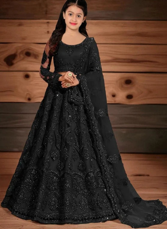 Girls Lehenga Choli Ethnic Wear Embellished Lehenga