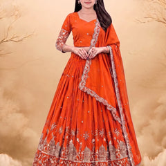 Girls Lehenga Choli Ethnic Wear Embellished Lehenga