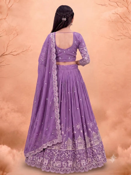 Girls Lehenga Choli Ethnic Wear Embellished Lehenga
