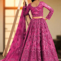 Girls Lehenga Choli Ethnic Wear Embellished Lehenga