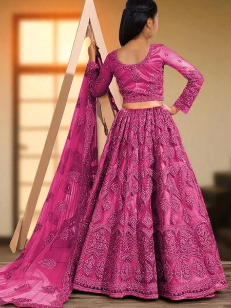 Girls Lehenga Choli Ethnic Wear Embellished Lehenga