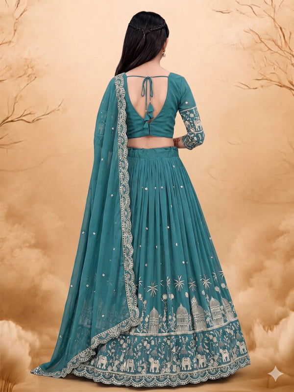 Girls Lehenga Choli Ethnic Wear Embellished Lehenga