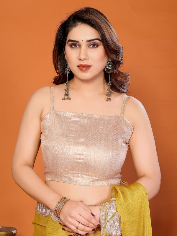 Yellow Sitara Gota Patti Embroidered Designer Saree