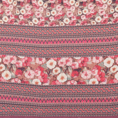 Rose Gold Moss Satin Print Saree