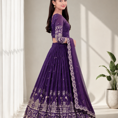 Girls Lehenga Choli Ethnic Wear Embellished Lehenga